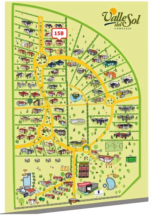 Ubicación de Casa 15-B en el complejo