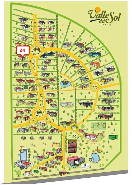 Ubicación de Casa 24 en el complejo
