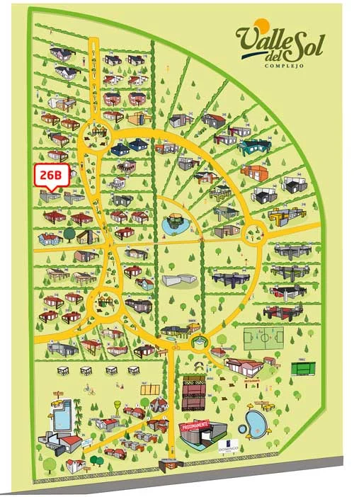 Ubicación de Casa 26-B en el complejo