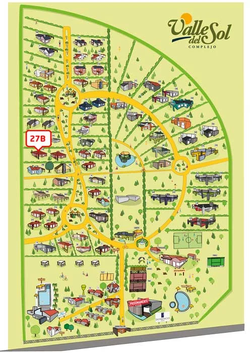 Ubicación de Casa 27-B en el complejo