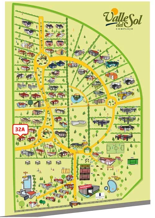 Ubicación de Casa 32-A en el complejo