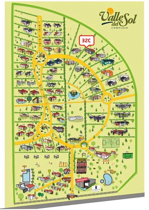 Ubicación de Casa 32-C en el complejo