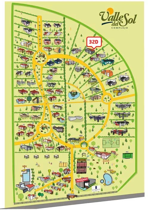 Ubicación de Casa 32-D en el complejo