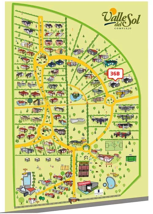 Ubicación de Casa 36-B en el complejo
