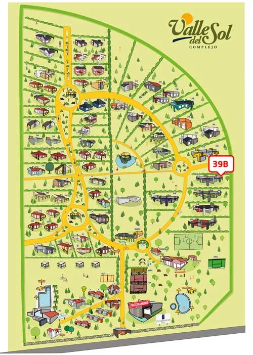Ubicación de Casa 39-B en el complejo