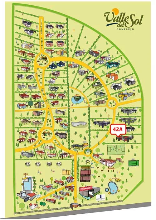 Ubicación de Casa 42-A en el complejo