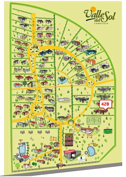Ubicación de Casa 42-B en el complejo