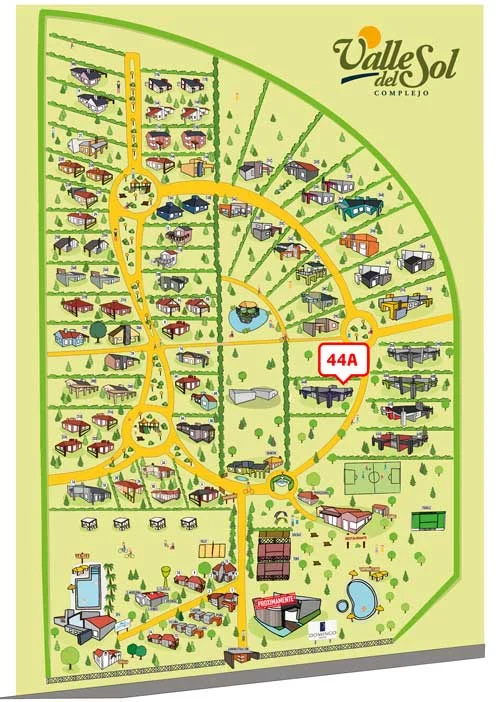 Ubicación de Casa 44-A en el complejo