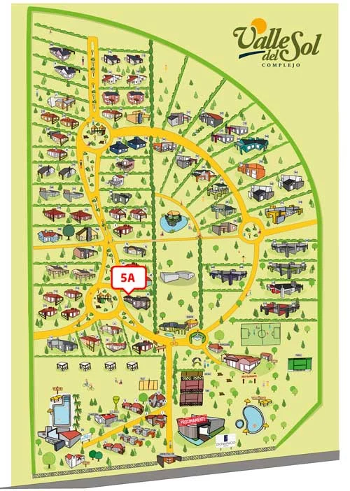 Ubicación de Casa 5-A en el complejo