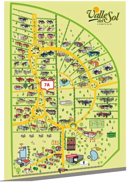 Ubicación de Casa 7-A en el complejo