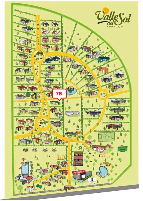 Ubicación de Casa 7-B en el complejo