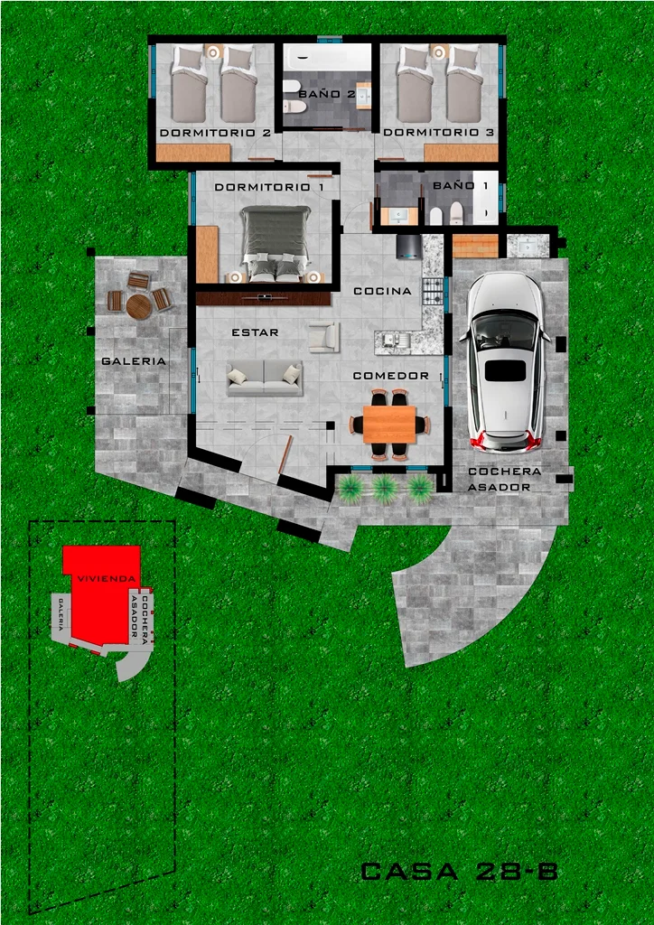 Plano Casa 28-B