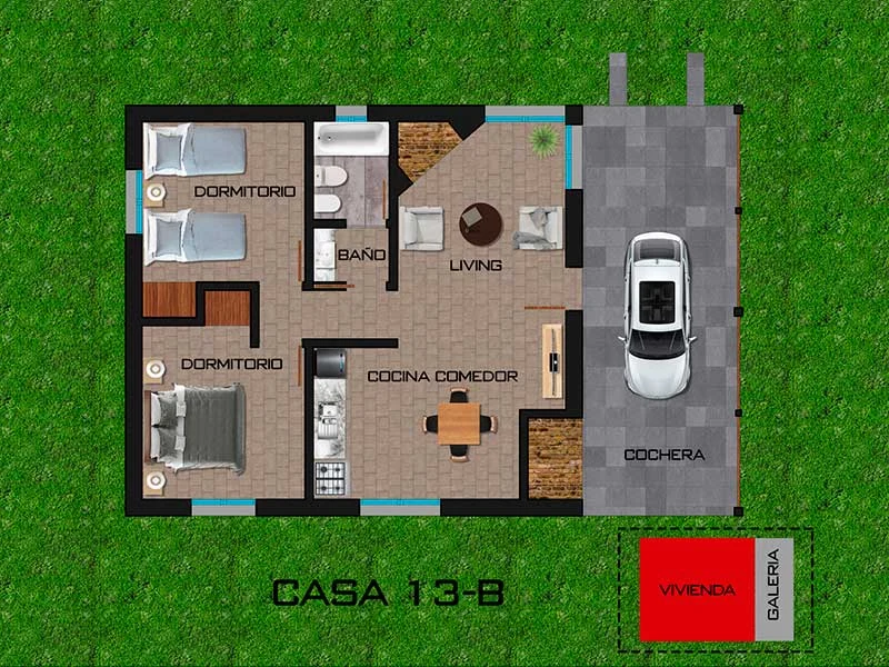 Plano Casa 13-B