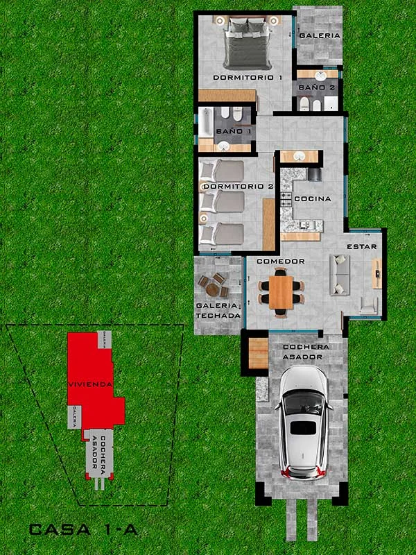 Plano Casa 1-A