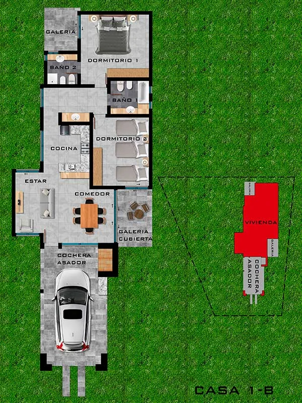 Plano Casa 1-B