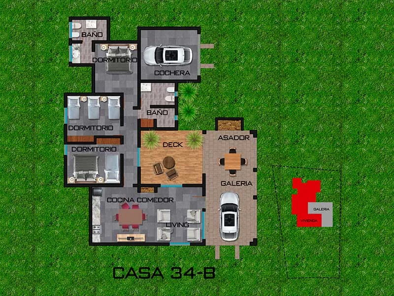 Plano Casa 34-B