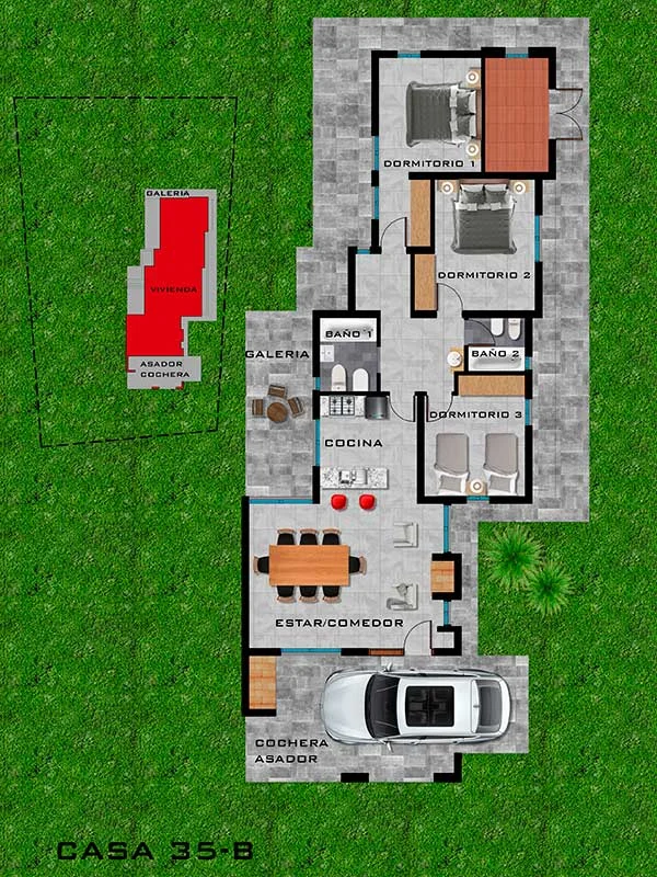 Plano Casa 35-B