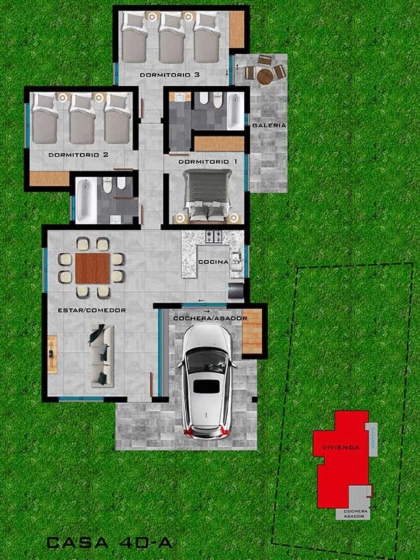 Plano Casa 40-A
