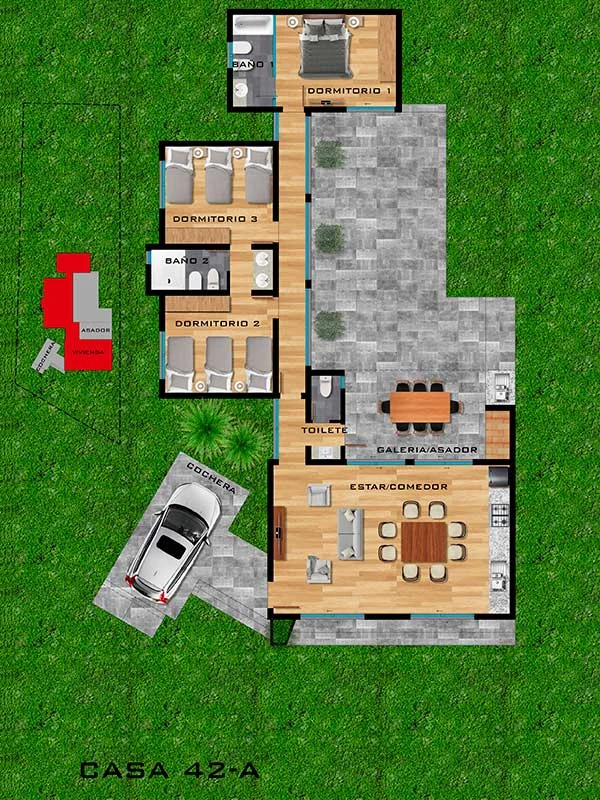 Plano Casa 42-A
