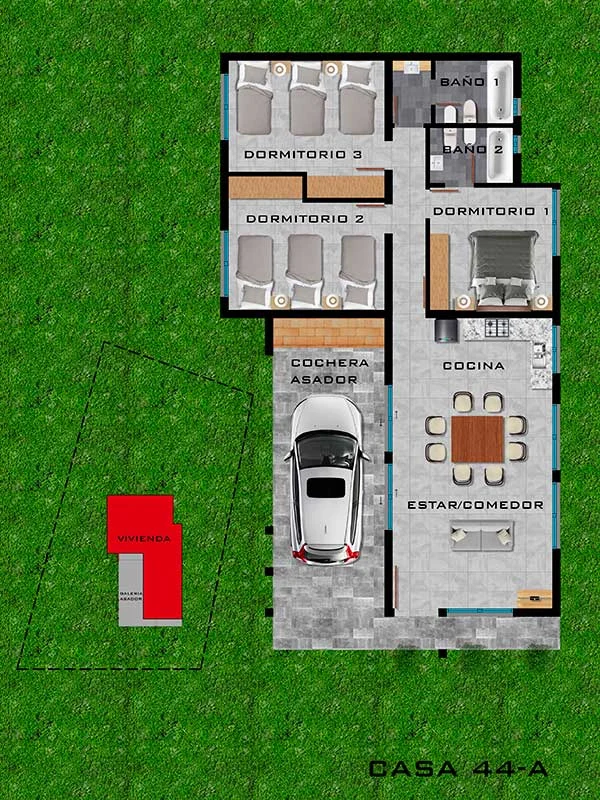 Plano Casa 44-A