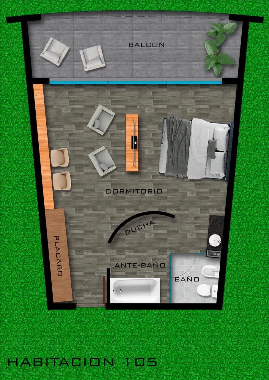 Plano Habitación 105