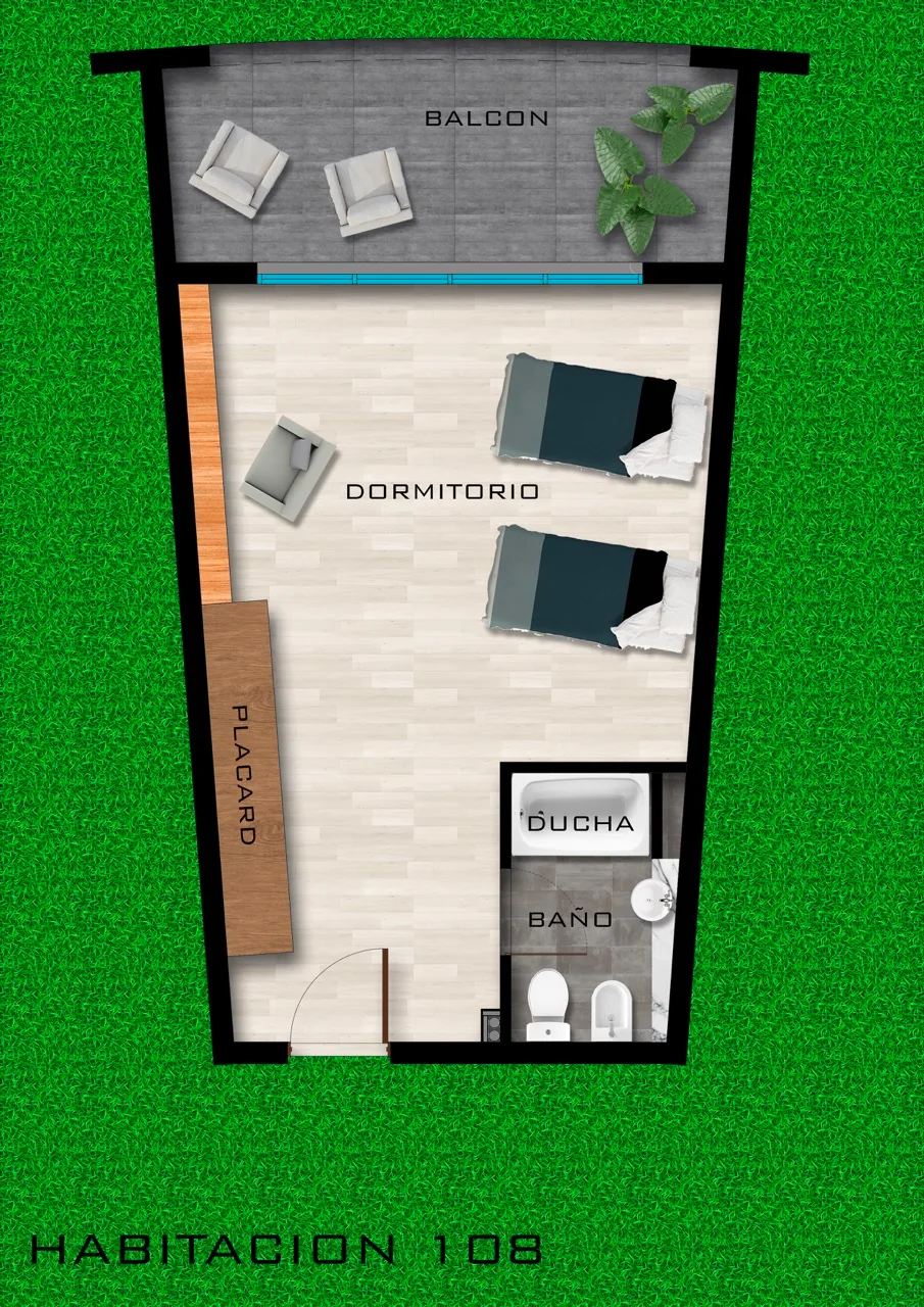 Plano Habitación 108