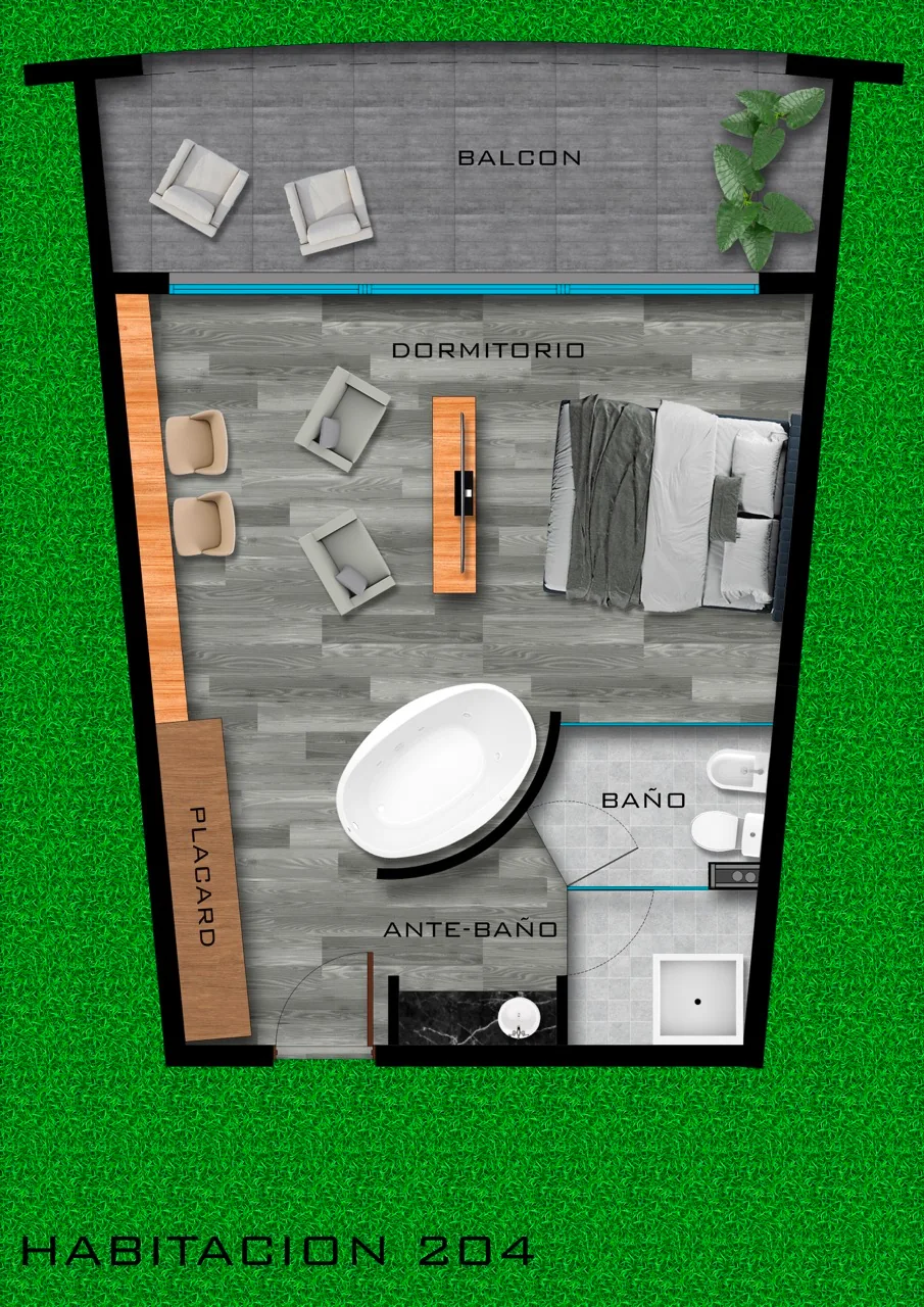 Plano Habitación 204