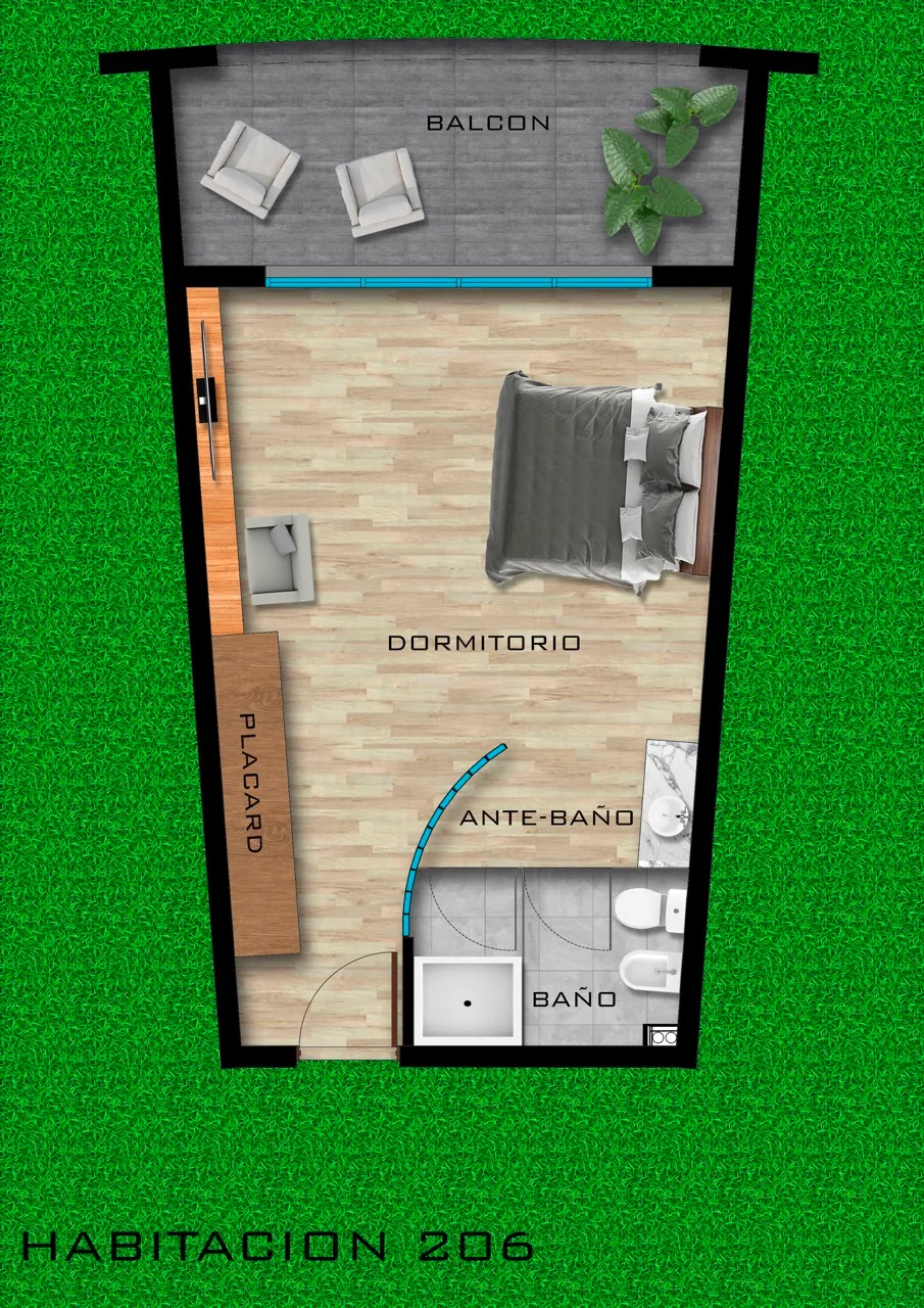 Plano Habitación 206