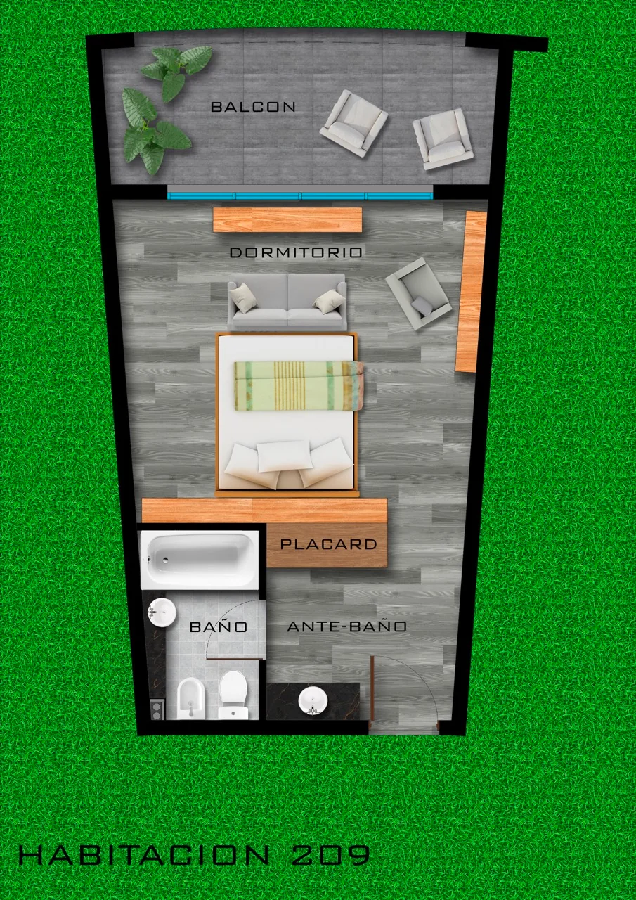 Plano Habitación 209